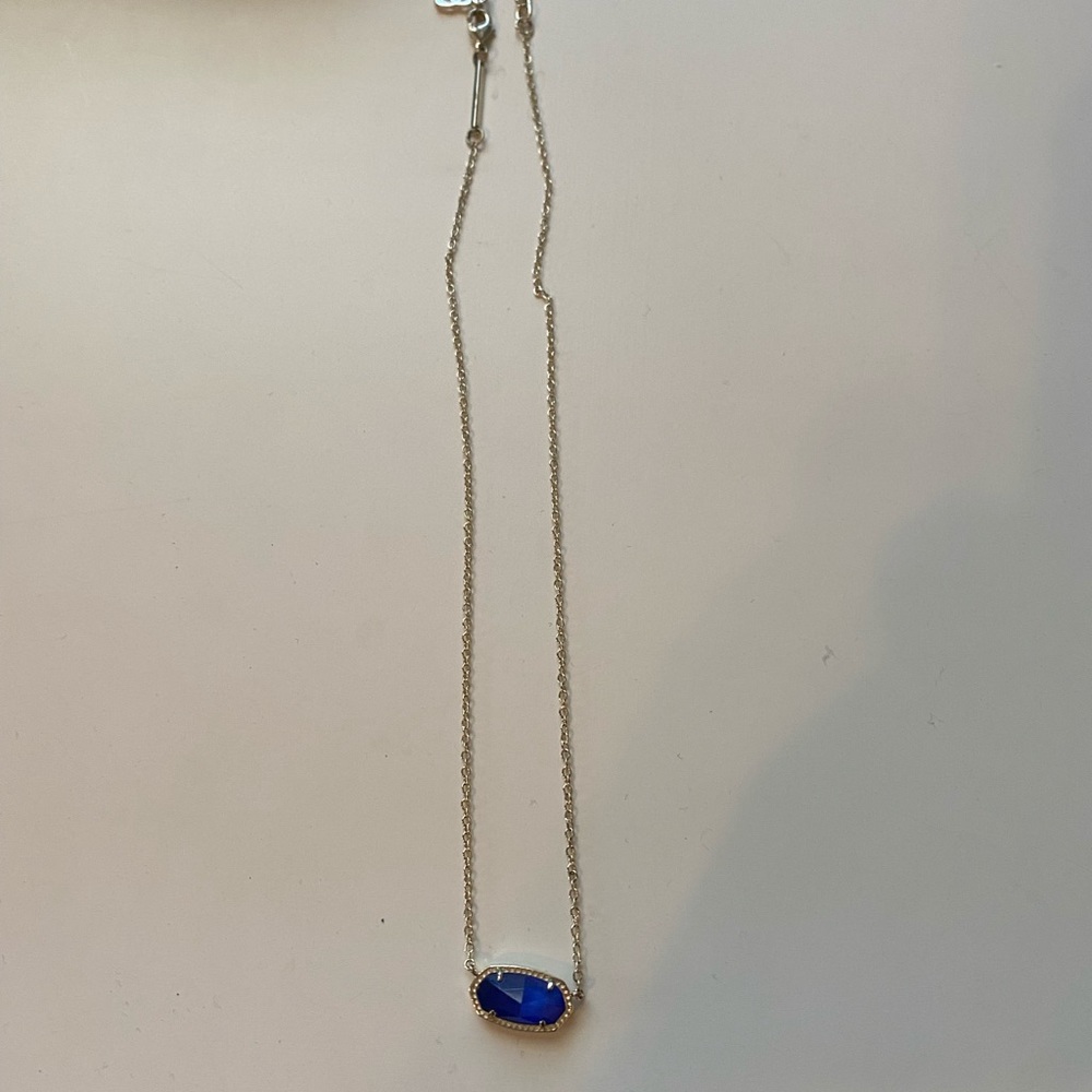 Blue and gold Kendra Scott necklace